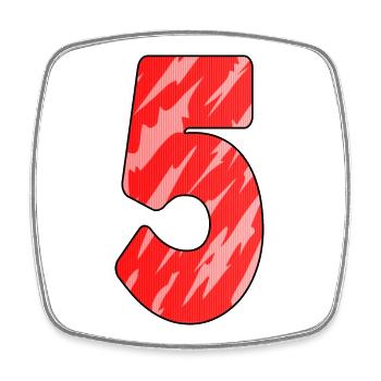 5 - Magnet carré - blanc - Devant