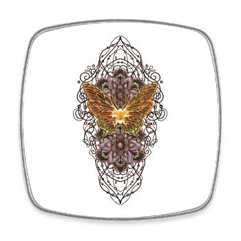 Wunderbare, elegante Schmetterlinge - Viereckiger Kühlschrankmagnet - Weiß - Vorne