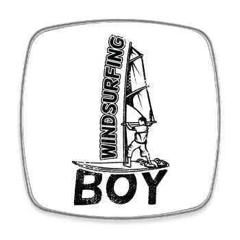 Windsurf Boys - Square fridge magnet - white - Front
