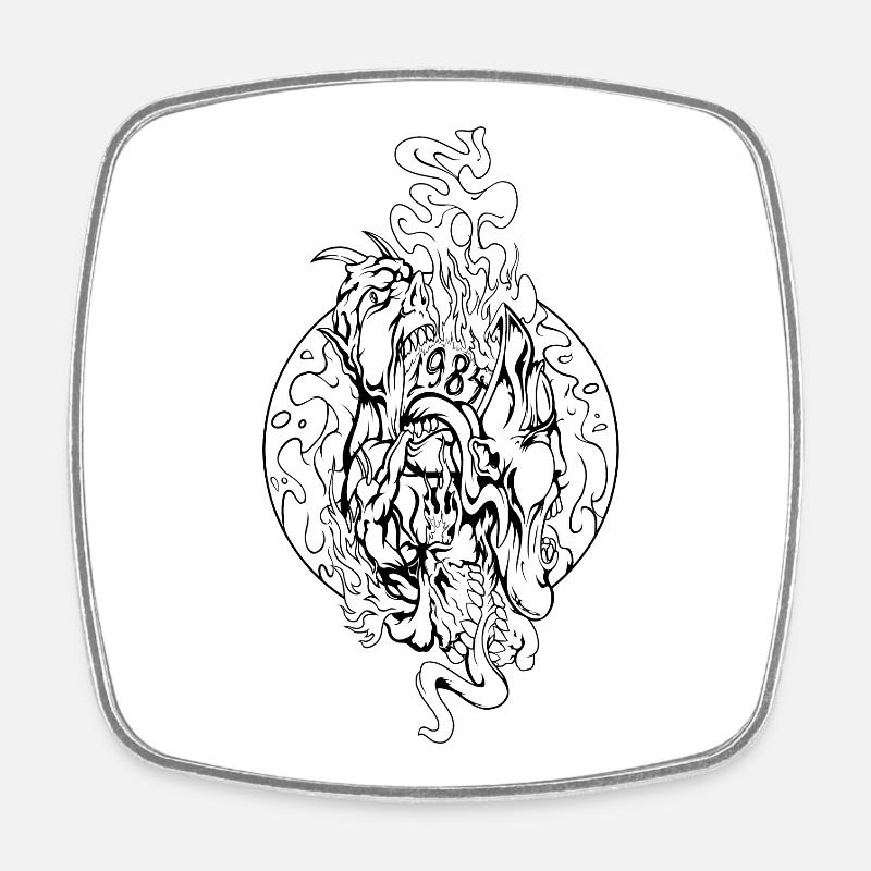 1984 - Square fridge magnet - white