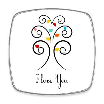 CHRISTMAS. YEAR. ANNIVERSARY. RETIREMENT. DAD. MAMAM. - Square fridge magnet - white - Front