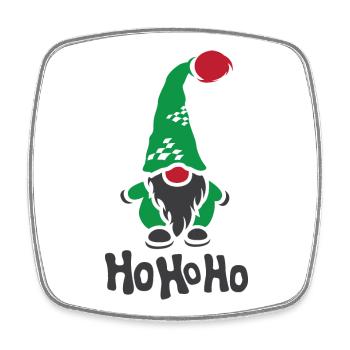 hohoho gnome icône de noël icône graphique - Magnet carré - blanc - Devant