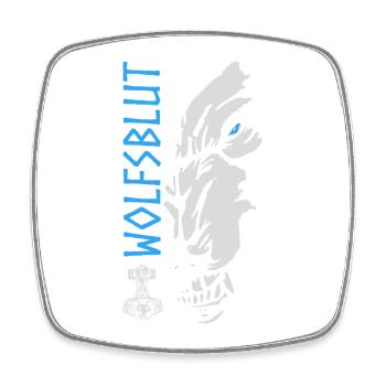 wolfsblut wikinger thor wolf odin norden walhalla - Viereckiger Kühlschrankmagnet - Weiß - Vorne