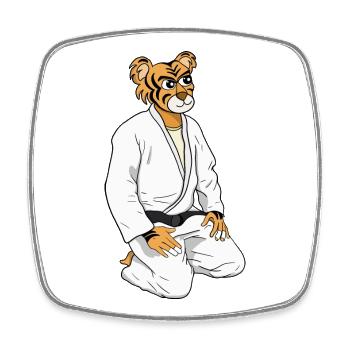 Be a Tiger - Square fridge magnet - white - Front