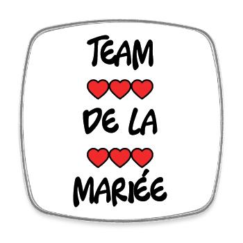 ZUKÜNFTIGE BRAUT. Junggesellinnenabschied. HOCHZEIT. MANNSCHAFT. TEAM BRIDAL - Viereckiger Kühlschrankmagnet - Weiß - Vorne