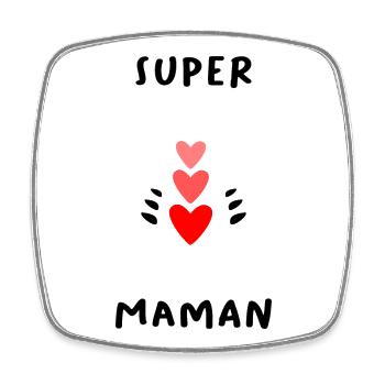 SCHÖNEN MUTTERTAG. MAMA. MUTTERTAG - Viereckiger Kühlschrankmagnet - Weiß - Vorne