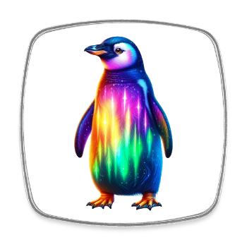 Penguin - Square fridge magnet - white - Front