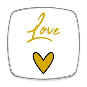PAAR. GERADE VERHEIRATET. Junggesellinnenabschied. VALENTINSTAG. LIEBE. - Viereckiger Kühlschrankmagnet - Weiß - Vorne
