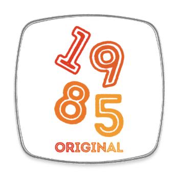 1985 Original - Square fridge magnet - white - Front