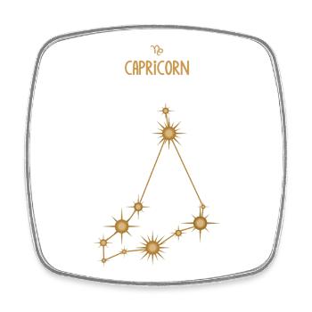 Capricorn Zodiac Sign Star Constellation Golden - Square fridge magnet - white - Front