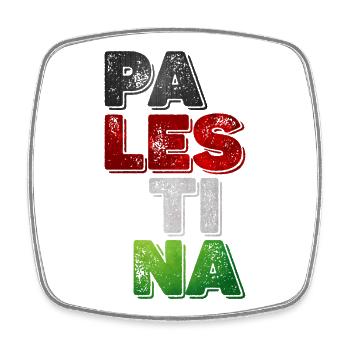 Palestina - Square fridge magnet - white - Front
