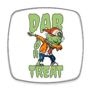 Dabbender Zombie Dabbing Dab Dance Hip-Hop Tanz - Viereckiger Kühlschrankmagnet - Weiß - Vorne