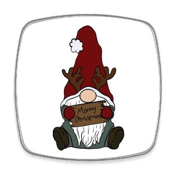 Brownie - Square fridge magnet - white - Front