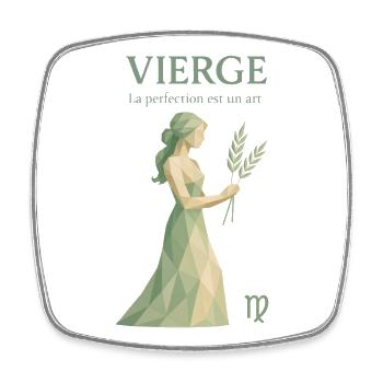 Virgo Star Sign - Astrology - Square fridge magnet - white - Front