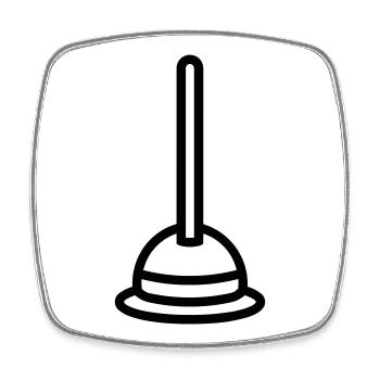 suction cup - Square fridge magnet - white - Front