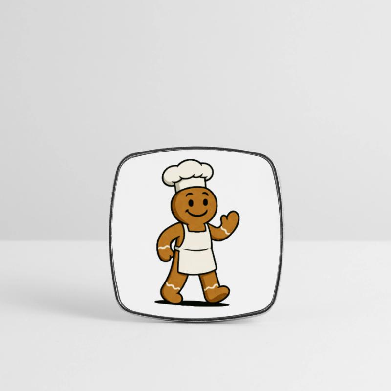 Cuoco di pan di zenzero Calamita quadrata da frigo