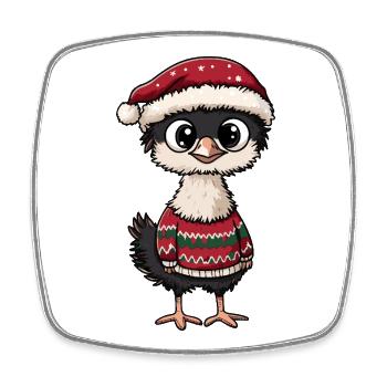 Strauß Weihnachten Xmas - Viereckiger Kühlschrankmagnet - Weiß - Vorne