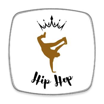 Dancer Breakdance - Square fridge magnet - white - Front