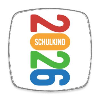 Schulkind 2026 - Einschulung - Erstklässler - Viereckiger Kühlschrankmagnet - Weiß - Vorne
