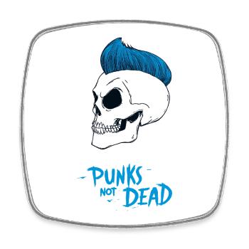 PUNKS NOT DEAD #2 – Steam Punk'n'Roll - Viereckiger Kühlschrankmagnet - Weiß - Vorne