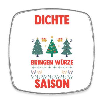 Weihnachtsmann Fichten Weihnachtsbaum Weihnachten - Viereckiger Kühlschrankmagnet - Weiß - Vorne