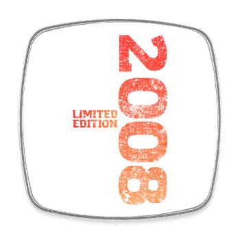 Édition limitée cadeau pour le 18e anniversaire 2008 - Magnet carré - blanc - Devant