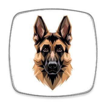 Les chiens bergers allemands adorent les chiens bergers allemands - Magnet carré - blanc - Devant