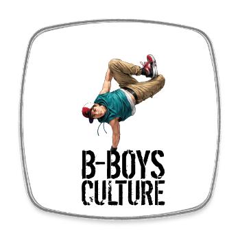 Breakdance One Hand Freeze Illustration - Viereckiger Kühlschrankmagnet - Weiß - Vorne