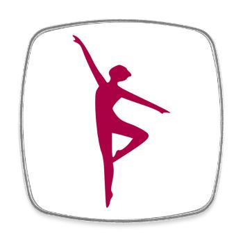 Yoga Formen violett Silhouetten Meditation - Viereckiger Kühlschrankmagnet - Weiß - Vorne