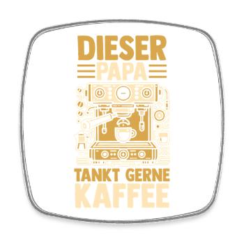 Coffee Father Father's Day Dad - Square fridge magnet - white - Front