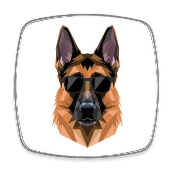 Schäferhund Hund Liebe Deutscher Schäferhund Hunde - Viereckiger Kühlschrankmagnet - Weiß - Vorne