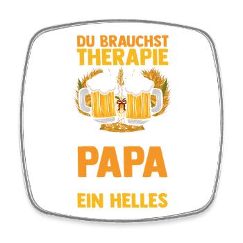Bier Vater Vatertag Papa - Viereckiger Kühlschrankmagnet - Weiß - Vorne