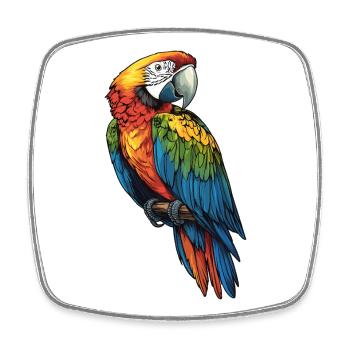 Macaw's Era - Square fridge magnet - white - Front