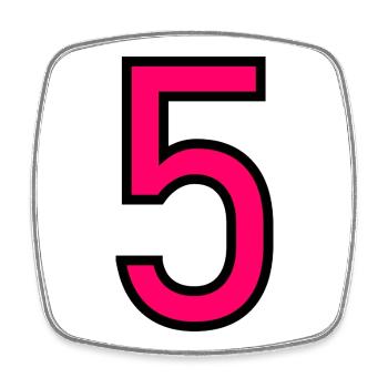 5. ANNIVERSARY. 5 YEARS. 5th ANNIVERSARY. CHILD - Square fridge magnet - white - Front