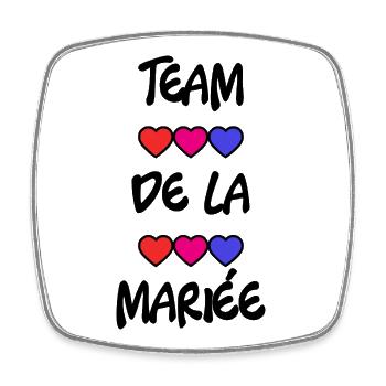 MARIEE. FUTURE MARIEE. EVJF. TEAM. TEAM MARIEE - Magnet carré - blanc - Devant