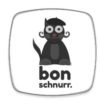 bonschnurr drôlig. - Viereckiger Kühlschrankmagnet - Weiß - Vorne