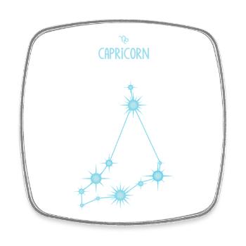 Capricorn Zodiac Sign Star Constellation Blue - Square fridge magnet - white - Front