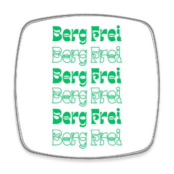 Retro Berg Frei Mountain Typography - Viereckiger Kühlschrankmagnet - Weiß - Vorne