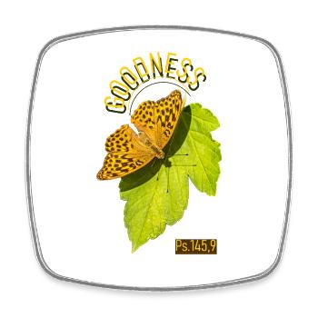 Goodness Butterfly - Viereckiger Kühlschrankmagnet - Weiß - Vorne