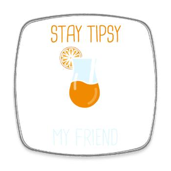 waiter bartender bartender bartender barchef - Square fridge magnet - white - Front