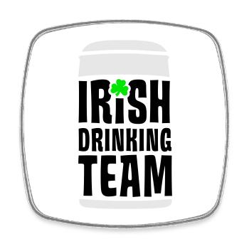 irish drinking team - Viereckiger Kühlschrankmagnet - Weiß - Vorne