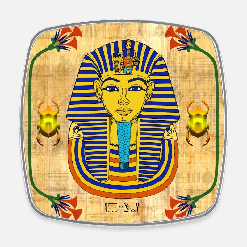 Toutankhamon I Papyri I Egypte - Magnet carré - blanc