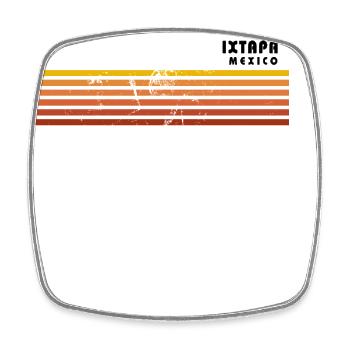 Retro Ixtapa Mexique Vintage Souvenir de vacances - Magnet carré - blanc - Devant