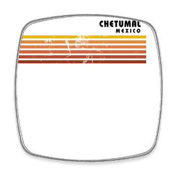 Retro Chetumal Mexico Vintage Vacation Souvenir - Square fridge magnet - white - Front