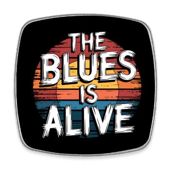 Le blues lives vintage blues design - Magnet carré - blanc - Devant