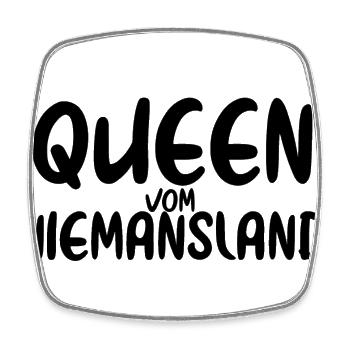 Queen niemandsland Queer Gay Homo - Viereckiger Kühlschrankmagnet - Weiß - Vorne
