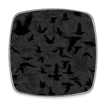 Ravens - Square fridge magnet - white - Front
