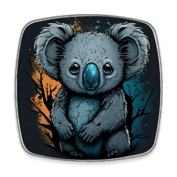 Koala - Square fridge magnet - white - Front