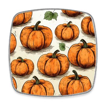 Pumpkins Halloween - Square fridge magnet - white - Front