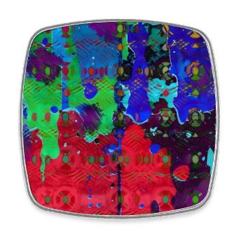 Abstract Colorful Background Wallpaper Texture - Square fridge magnet - white - Front